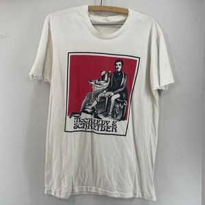 VTG Single Stitch McCREEDY SCHREIBER New York Graphic T Shirt Mens L READ